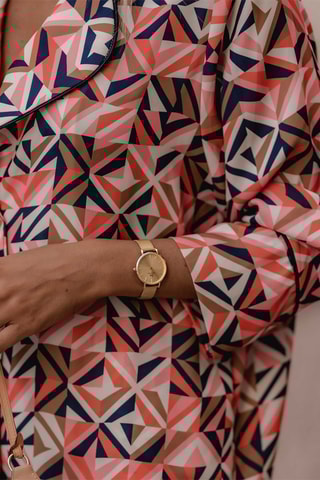 Montre à quartz en acier Unitone 32 mm - Doré