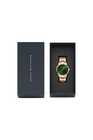 Montre à quartz en acier Iconic Emerald - 36 mm - Doré et vert