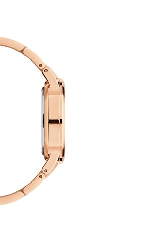 Montre à quartz en acier Iconic Link - 28 mm - Doré rose