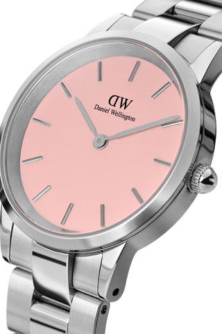Montre à quartz en acier Iconic Link - 32 mm - Argenté et rose