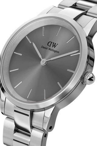 Montre à quartz en acier Iconic Link - Argenté et gris