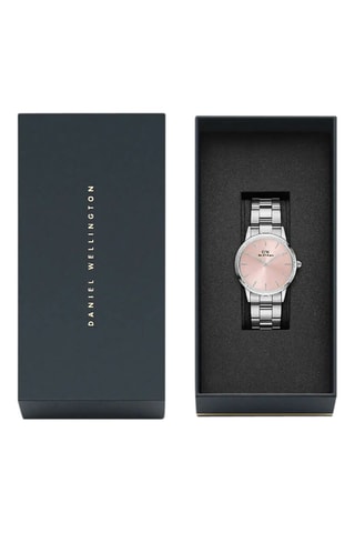 Montre à quartz en acier Iconic Link - 32 mm - Argenté et rose