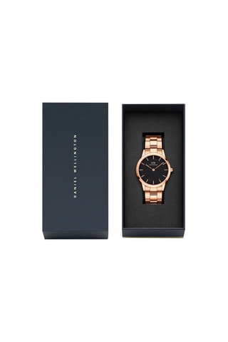 Montre en acier Iconic Link 40 mm - Doré rose et noir