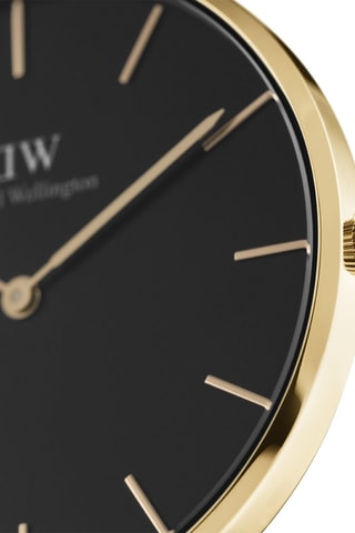 Montre à quartz en acier inoxydable Petite 28 Evergold - Doré et noir