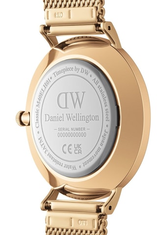 Montre à quartz en acier inoxydable Classic Multi-Eye 40 - Doré et noir