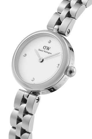 Montre à quartz en acier inoxydable Elan Lumine 22 - Argenté et blanc