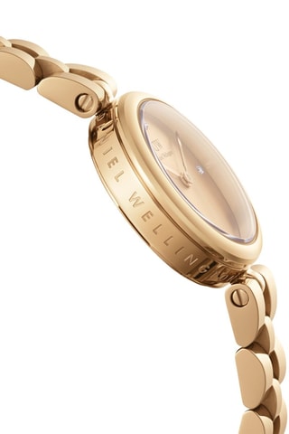 Montre à quartz en acier inoxydable Elan Lumine 22 - Doré