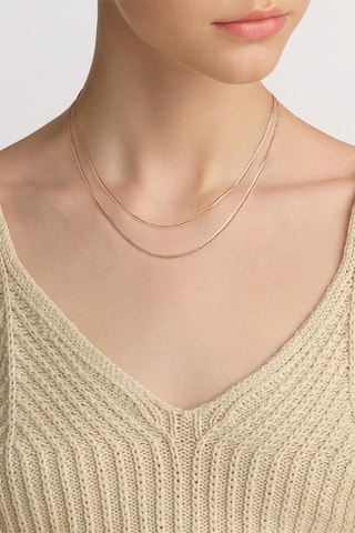 Collier Elan Flat Chain - Doré rose