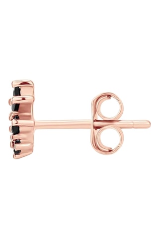 Brincos pequenos Sweet Buzz 
Prata folheada a ouro rosa e espinelas