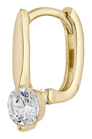 Argolas Mina 
Prata banhada a ouro amarelo e zircões