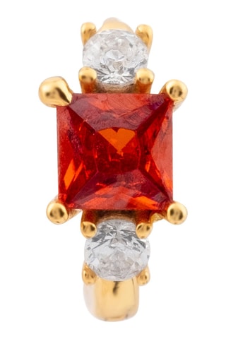 Argola Prata folheada a ouro amarelo