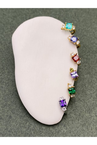 Earcuff Argent plaqué or jaune