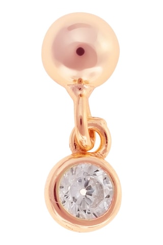 Boucle d'oreille Argent plaqué or rose