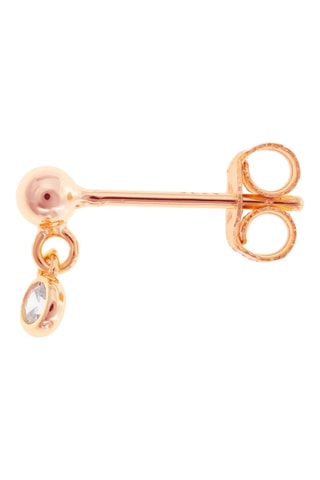 Boucle d'oreille Argent plaqué or rose