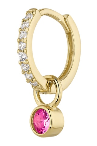 Argola - 
Prata esterlina banhada a ouro fino amarelo