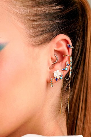 Brincos - 
Prata esterlina banhada a ouro fino amarelo