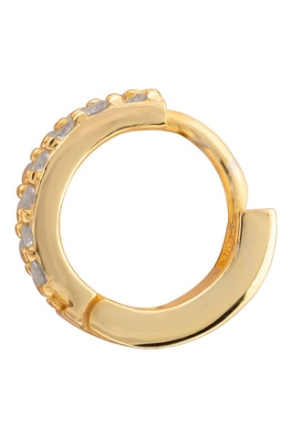 Argola Prata folheada a ouro amarelo