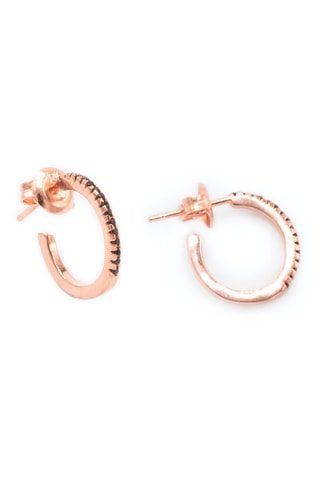 Meias argolas Prata folheada a ouro rosa