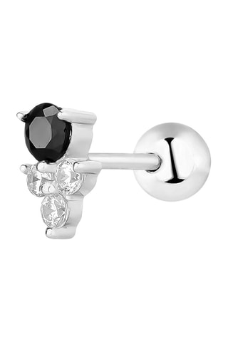 Brinco Zair Prata e zircões