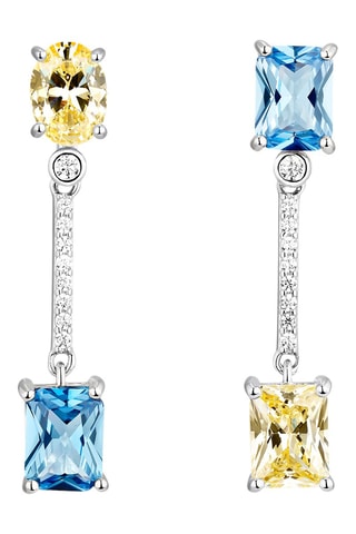 Brincos Prata e zircões