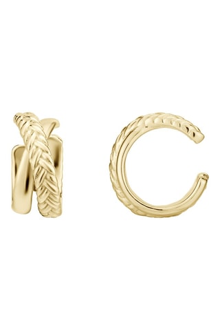 Earcuff Prata banhada a ouro amarelo