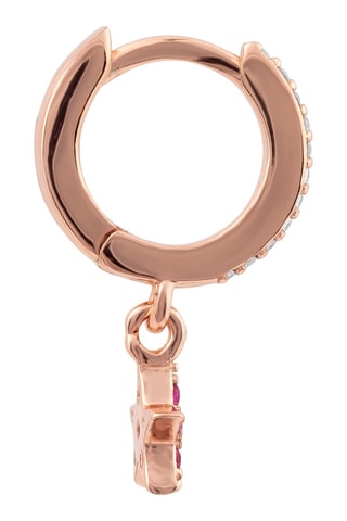 Argola Prata folheada a ouro rosa