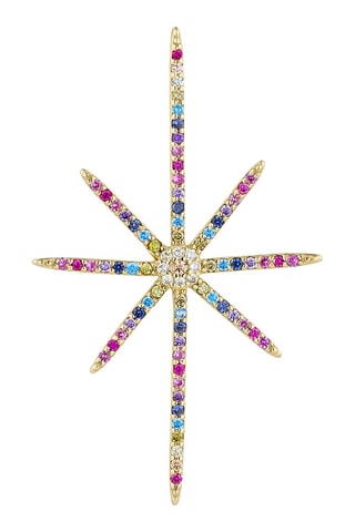 Brincos Ryku 
Prata banhada a ouro amarelo e zircões