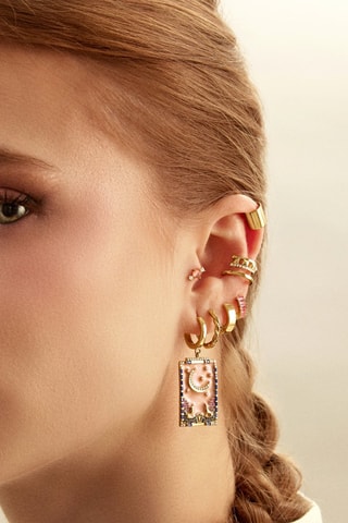 Brincos Sweety Prata banhada a ouro amarelo