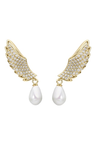 Brincos Wings - Prata e banhada a ouro amarelo