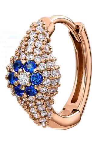 Argola Aro - Prata banhada a ouro rosa