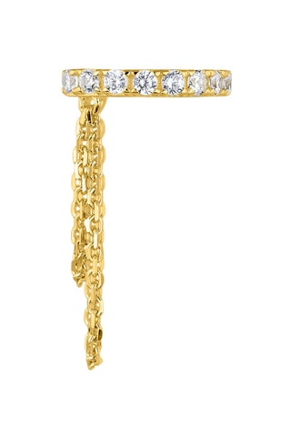 Earcuff - 
Prata  banhada a ouro fino amarelo