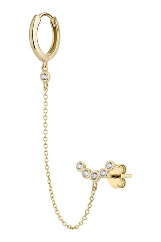 Earcuff Berenice 
Prata banhada a ouro amarelo e zircões