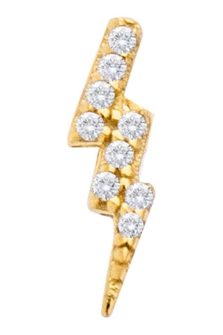 Brinco Prata banhada a ouro amarelo