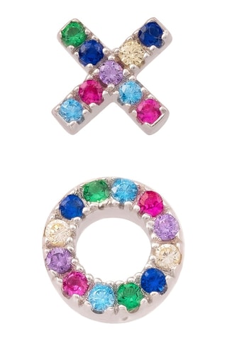 Brincos assimétricos Prata