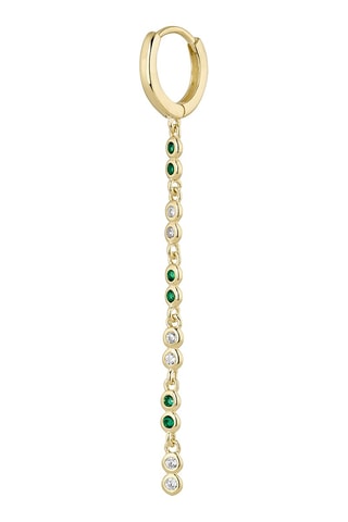 Argola - Prata banhada a ouro amarelo e espinelas