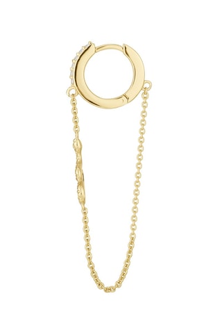 Argola Prata folheada a ouro amarelo