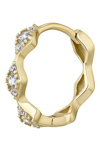 Earcuff Zura Prata banhada a ouro amarelo