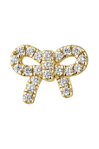 Brinco Emilie Prata banhada a ouro amarelo e zircões