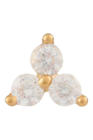 Brinco Prata banhada a ouro amarelo