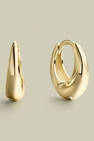 Créoles Congo - Argent plaqué or jaune