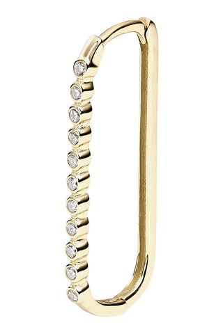 Créole Mauritanie - Argent plaqué or jaune et zircons