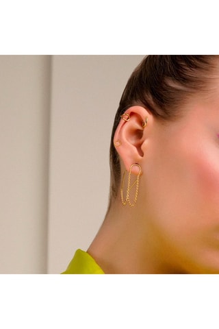 Earcuff 
Prata esterlina banhada a ouro amarelo