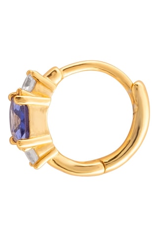 Argola Prata folheada a ouro amarelo