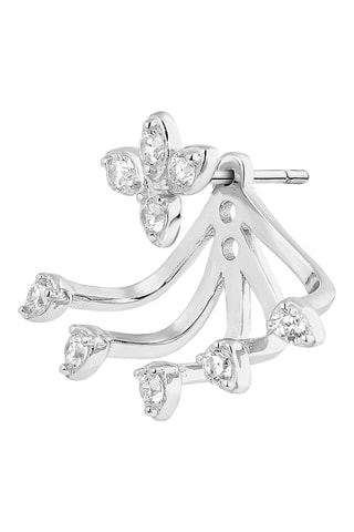 Brincos Riya Prata e zircões