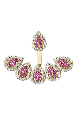 Brincos Zoa 
Prata banhada a ouro amarelo e zircões