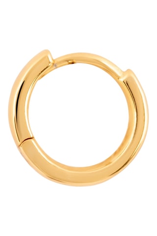 Argola Prata folheada a ouro amarelo - 1 cm