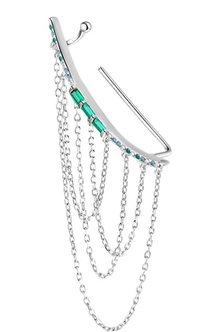 Brincos Merari 
Prata e zircões