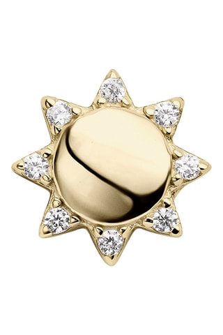 Brinco Ibiza - Prata banhada a ouro amarelo e zircões