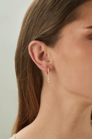 Brincos Sekhme Prata banhada a ouro amarelo