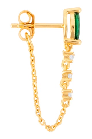 Brinco Prata banhada a ouro amarelo